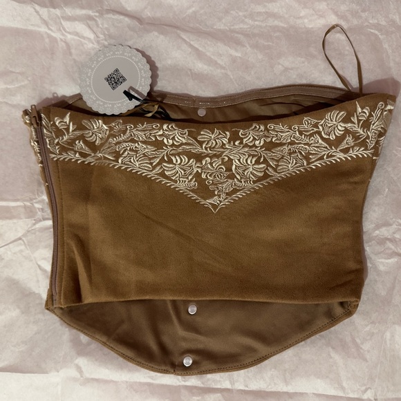 Brown western crop top - Picture 2 of 4